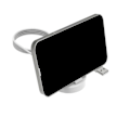 Miniatyrbilde 3 av 5: for Smart Watch USB-ladekabel Dataholder Strømlader Adapter Dock Mount Bracket Cradle Egnet for Watch 3/2/3 Svart