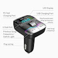 Miniatyrbild 3 av 5: Trådlös Bluetooth-kompatibel 5.3 Handsfree AUX Bilstereo Musikmottagare Adapter