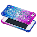 Miniatyrbillede 3 af 5: Gradient Glitter Pulver Flydesand TPU Cover til iPod Touch (2019)/Touch 6/Touch 5