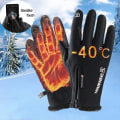 Pikkukuva 2 / 5: Talvikäsineet Vedenpitävä thermal Lämpötuulenpitävä Thermal Käsineet Kylmä Sään Juoksu Urheilu Vaellus Hiihtohanskat 3 Xl