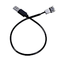 Miniatyrbillede 2 af 4: 30 cm USB Han til 3-Pin Adapterkabel Konnektor til PC Computer Kabinet CPU Blæser