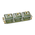 Miniatyrbild 3 av 5: Uppdelade serveringsfat Köksredskap Caddy Torr Grönsaksfat för Nötter