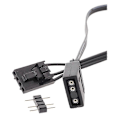 Pikkukuva 2 / 5: 4-PIN RGB - Standardi ARGB 3-Pin 5V -sovitinliitin RGB-kaapeli 25cm