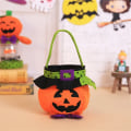 Miniatyrbillede 3 af 5: Halloween slikposer tegneserie græskar heks spøgelse håndholdt gave stoftaske Trick or treat til børn Helloween festindretningsartikler 1pc B