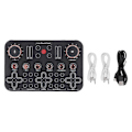 Miniatyrbilde 1 av 4: Live Lydkort Stemmeskifter Lydbord Bluetooth Audio Mikser for Gitaropptak Gaming