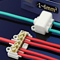 Miniatyrbillede 2 af 5: T-formet ledningsklemme Låsende hurtig krympning Elektrisk ledning Kabel Samledåse ZK-M306 ZK-M406 Elektrisk generel konnektor