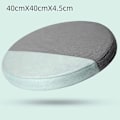 Miniatyrbillede 4 af 5: Rund Pude Memory Foam Pad Madras Blød Studente Siddehynde Grøn Grå