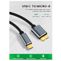 Pikkukuva 4 / 5: TypeC - Micro-USB 3.0 -kaapeli 5 Gbps 5A pikalatausjohto, B