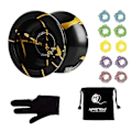 Miniatyrbillede 1 af 5: N11 Legering Aluminium Professionel Yoyo Uresponsiv Yoyo Bold Med Taske, Handske Og 10 Snore xi