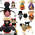 Miniatyrbillede 1 af 4: Halloween kæledyrstøj Sjove kat tøj Kat sweater Hunde kostume Halloween hunde tøj sweater til små hunde Pet tilbehør Style4 M