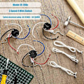 Miniatyrbillede 2 af 5: 3 stk. Ze-208S E89885 3-trins 4-leder trækkontakt loftventilator lyskontakt reservedel, B