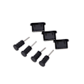 Pikkukuva 2 / 2: 10 paria USB Type C pölysuoja silikonitulppa (musta)