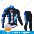 Miniatyrbilde 1 av 5: DISCOVERY TEAM LONG Sets MTB sykkeltrøye spesiallaget Ropa Ciclismo Short Cycling Wear Team Winter Thermal Fleece 2 3XL