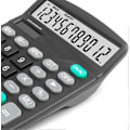 Miniatyrbillede 3 af 4: Dobbelt Strøm Desktop Lommeregner 12 Cifret Display Solcelle Batteri Dedikeret Lommeregner Stor Standard Funktion Desktop Lommeregner Multifunktionel Lommeregner