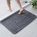 Pikkukuva 5 / 5: Sisääntulo matto sisätiloihin, konepestävä liukuesteovimatto erittäin imukykyinen ja kestävä sisä- tai ulkokäyttöön etuovelle - 50 x 80 cm, harmaa
