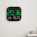 Miniatyrbillede 2 af 4: Digitalt Vægur LED Vækkeur Stort Display med Timing Funktion LED Display Tæl Op & Ned Timer Justerbar Lysstyrke Vækkeur til Stue