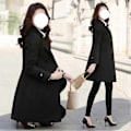 Miniatyrbilde 2 av 5: Kvinners Enkeltbryst Trenchcoat Oversized Langærmet Frakk Med Lomme Gave Til Jul Bursdag Nyttår