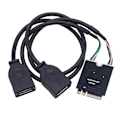 Miniatyrbillede 2 af 5: M.2 til USB Riserkort 480Mbps M.2 KEY A+E til Dobbelt Port USB2.0 Udvidelseskort med Riserkabel til W