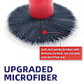 Miniatyrbillede 3 af 5: Mike Ultra Soft Detailing Børstesæt, 2 stk. Bil Detailing Børste Med Komfortabelt Greb Og Blødt Børstehoved Til Rengøring Af Paneler, Ventilationsåbninger, Læder Og Mere (blå)