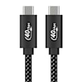 Miniatyrbilde 1 av 5: 40 Gbps dataoverføringskabel USB C til USB C PD100W ladekabel USB4 USB C-kabel for bærbar PC, mobiltelefon, Thunderbolt4-kabel