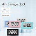 Miniatyrbild 5 av 5: Mini Klocka Triangel LED-Skärm Lectronisk Digital Väckarklocka Skrivbordsklocka för Hemmakontor Bord B