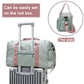 Miniatyrbillede 4 af 5: MARKROYAL Rejse Canvas Tasker Gymnastiktaske Til Kvinder Duffel Tasker Vandtæt Skuldertaske Sko Rum Lomme Håndtaske Dropshipping
