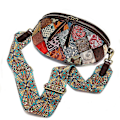 Miniatyrbild 5 av 5: Midjeväska i kohudsläder Crossbody-väska för damer med justerbar rem