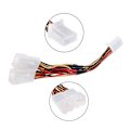 Miniatyrbillede 2 af 5: Y Kabel Splitter Adapter 6+6 Stik til o til Navi AUX CDC Tuning til til Lexus