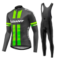Miniatyrbillede 4 af 5: 2023 forår langærmet cykeltrøjesæt GIANT Mtb Cykeltøj Cykel Maillot Ropa Ciclismo Mans Cykeltøj Cykling Black XL