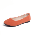 Miniatyrbilde 2 av 5: Enkeltsko med spiss hode flate lette dame flate sko for kvinner orange 37