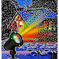 Miniatyrbild 1 av 5: Jul LED Projektor Utomhus Landskap Scen Jul Lampa