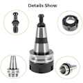 Miniatyrbillede 4 af 5: Balance Chuck ISO30 ER32 50L Balance Collet Drejebænk Chuck G2.5 30000RPM CNC Værktøjsholder Rustfrit Stål