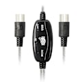 Pikkukuva 4 / 5: USB MIDI -kaapelisovitin, USB Type A uros - MIDI Din 5 -nastainen sisään/ulos -kaapeliliitäntä LED-merkkivalolla