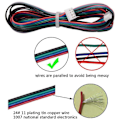 Miniatyrbillede 2 af 5: 4 stk. 2M Motor Connector Kabler XH2.54 4Pin til XH2.0 6Pin Hvid Terminal Parallelle Motorledninger til 3D