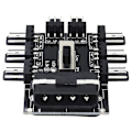Miniatyrbillede 4 af 5: 1 til 8 Pin Fan Hub Sata Pwm Molex Splitter Pc Mining Kabel 12V 4-Pin/Sata Adapter Todelt Sæt til Sata og 4Pin