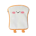 Miniatyrbilde 1 av 5: Søt Toast Laptop Nettbrettveske Dame Notebook Veske for 10.2 10.5 11 tommer Laptop Notebook Oppbevaringsveske Gul