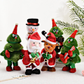 Miniatyrbillede 1 af 4: Sjov dansende juletræ Elektrisk juletræsdukke Dansende Sang juletræslegetøj Børns julepynt C 24X10X10cm