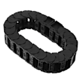 Miniatyrbillede 2 af 5: 0,7 Meter Nylon Wire Carrier Kabel Slæbekæde D30 x 75 Lav Støj Aftagelig Samling