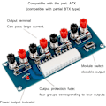 Pikkukuva 2 / 5: 2kpl 24-nastainen ATX Benchtop -sovitin Virtalähdelevy Tietokoneen ATX-virtalähdemoduuli Breakout-sovitin 12V 5V 3.3V