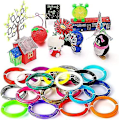 Miniatyrbillede 2 af 4: 3D Pen Filament Pla, 20 Farver 1,75 mm 5 m Per Farve Total 100 m Filament 1,75 3D Printing Pen Filament Pla 3D Printer Filament Til 3D Pen Filament 1,75 m