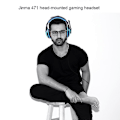 Miniatyrbillede 4 af 5: JTKE Kablet Stereo Headset 3.5mm Støjreducerende Høretelefon Med Mikrofon Justerbar Hovedbøjle Til Computer Laptop Desktop
