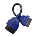 Pikkukuva 1 / 5: OBD2 Jatkojohto 16 Pin OBDII OBD2 OBD Jatka 16pin Kaapeli Naaras-Urosliitin Auton Diagnostiikkaan