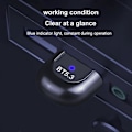 Miniatyrbilde 3 av 5: Bluetooth Adapter USB Trådløs Adapter 3Mbps Adapter Dongle Bluetooth Mottaker Bluetooth-Kompatibel 5.3 For Trådløs Mus PC