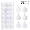 Miniatyrbilde 2 av 4: 36 stk/sett 3cm Juleball Juletrepynt Hjem Juleoppheng Nyttårsfest Dekorasjonsgave 2023 07 3cm 36pcs