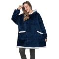 Miniatyrbillede 1 af 5: Oversized hættetrøjer sweatshirt kvinder vinter hættetrøjer fleece gigantisk tv-tæppe med ærmer trøje Oversize kvinder hættetrøjer sweatshirts style 10