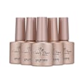 Miniatyrbild 1 av 5: 6-pack Gel Nagellack Set Baslack Topplack Fyra Färger Långvarigt Nagellack