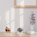 Miniatyrbilde 4 av 5: 4 stk. Akryl Displaystativ med Gull Metallarmer Display Sokkel med Akrylbase Dekorativt Gull