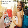 Pikkukuva 5 / 5: Kompassi, metallinen retkeilykompassi, taskukompassi, vedenpitävä kannettava lasten kompassi (1 kpl, kuparinvärinen)