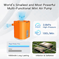 Miniatyrbillede 2 af 5: GIGA PUMP TINY 3-i-1 Mini Pumpe Bærbar Inflator Nem Brug