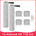 Miniatyrbilde 1 av 5: Erstatningstilbehørssett for Roborock F25 / F25 ACE Støvsuger, Inkluderer 2 Rullebørster og 4